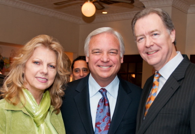 Ken Wallace and his wife, Mary, flank Jack Canfield - the star of "The Keeper of the Keys"